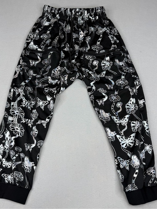 Club Exx Pants - Club Exx Sweet Escape Holographic Harem Joggers XS Rave Y2K Goth